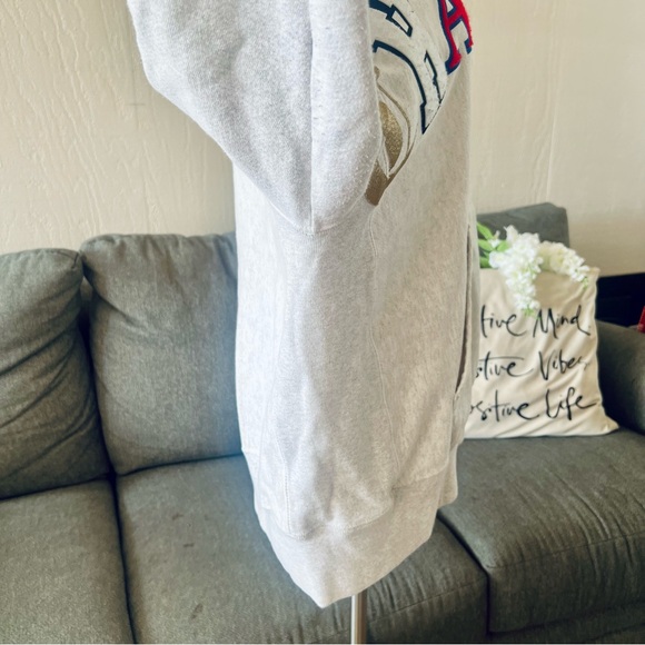 Champion Gray Old English Logo Hoodie - Picture 10 of 14